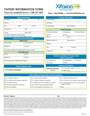 550 Mg Patient Information Form 