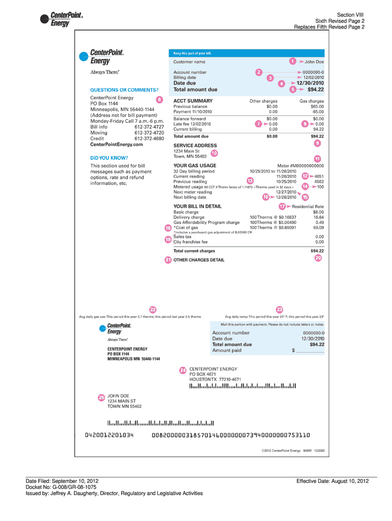 Utility Bill Generator  Form