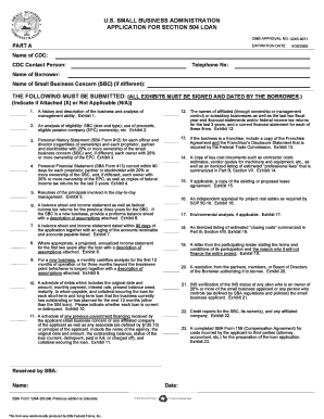 Get and Sign Sba Form 1244 PDF 2004-2022