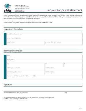 Dovenmuehle Payoff Request  Form