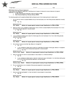 Screening Form