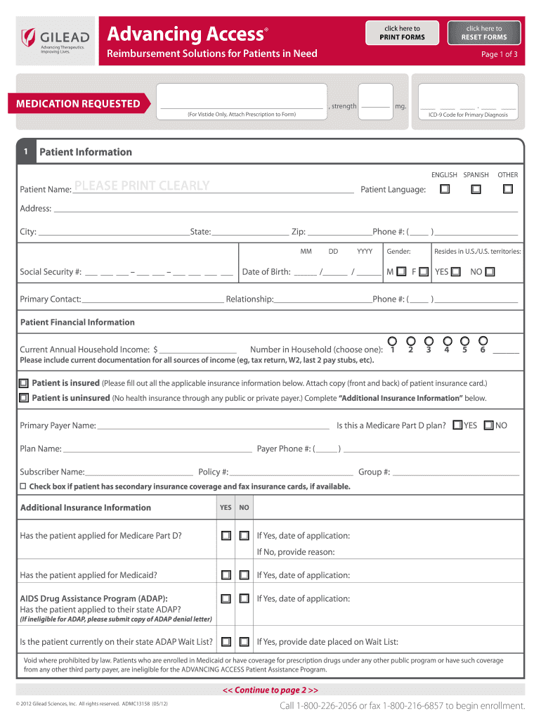 Gilead Application Form