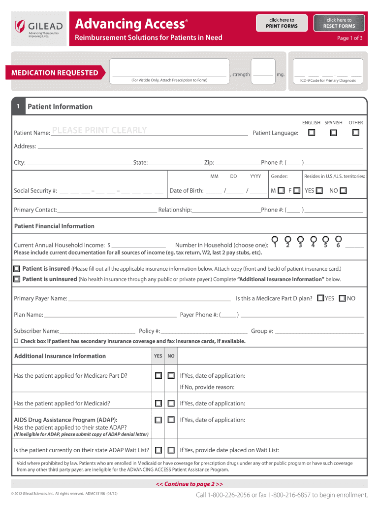 Advancing Access Enrollment Form Fill Out And Sign Printable PDF 