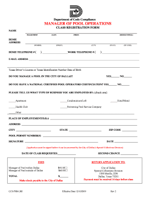 Department of Code Compliance  Form