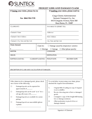 Sunteck Claim Forms