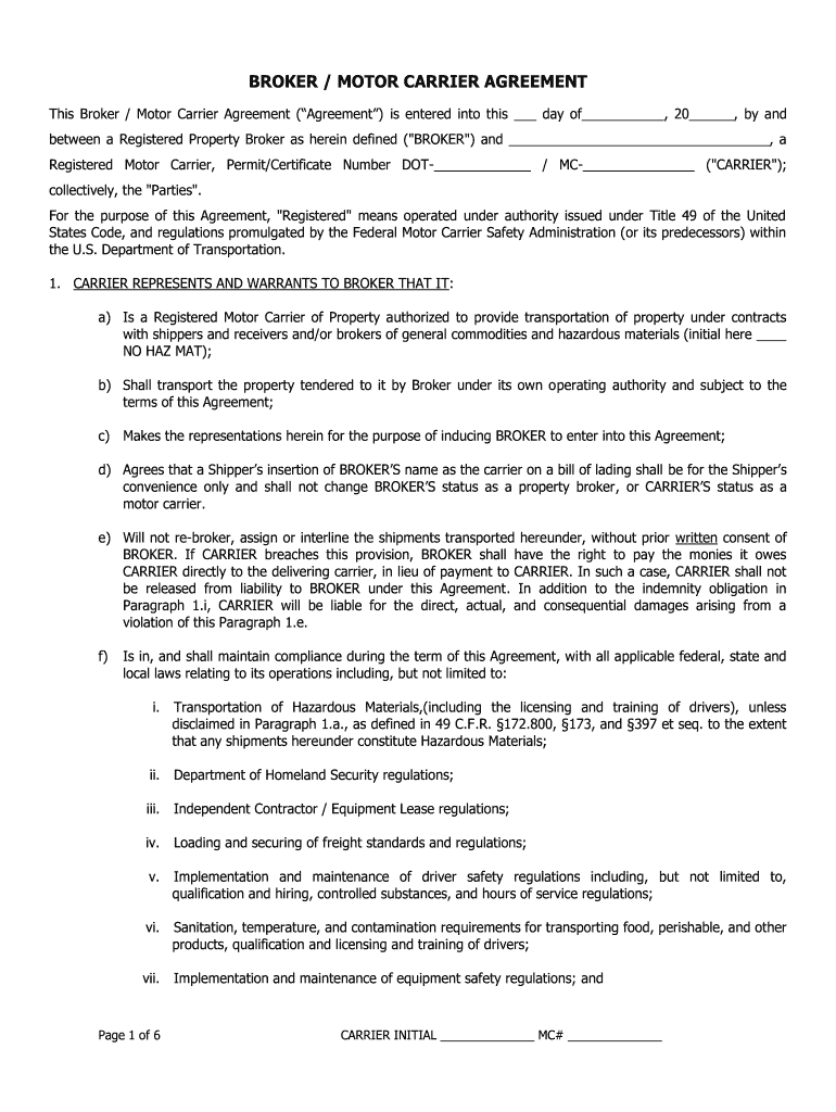 Sunteck Transportation Carrier Packet  Form