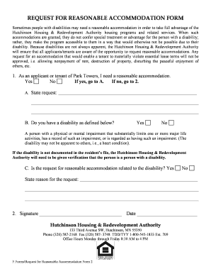 Ada Request Form