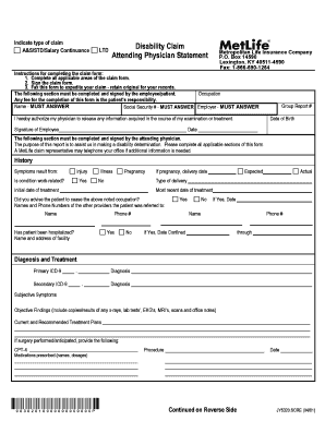 Metlife Long Term Disability Forms