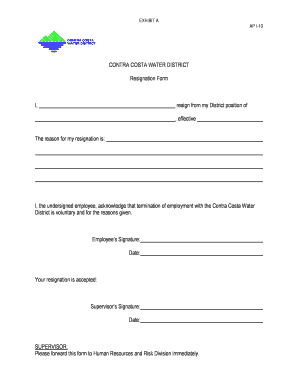 Resignation Forms