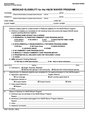 Dhs 1138 Hawaii  Form