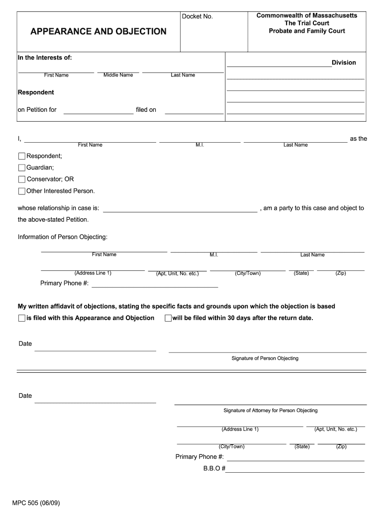 Mpc 505a  Form