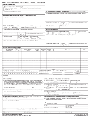 Dental Insurance Claim Form