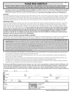 Wildplay Waiver  Form