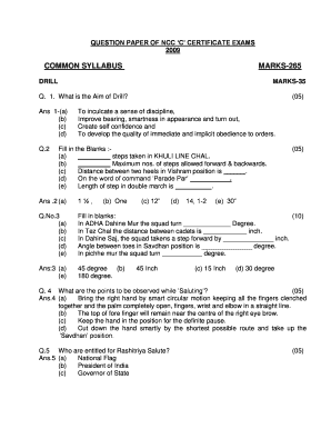 Ncc C Certificate Exam  Form