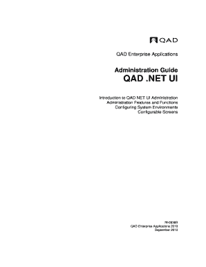 Qad Net Ui Administration Guide Form