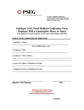 Pseg Medical Form