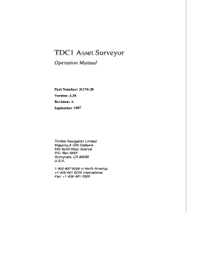 Trimble Tdc1  Form