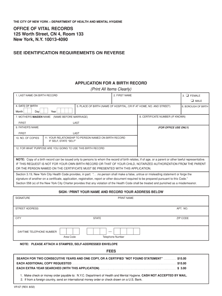 Get and Sign 125 Worth Street 2002 Form