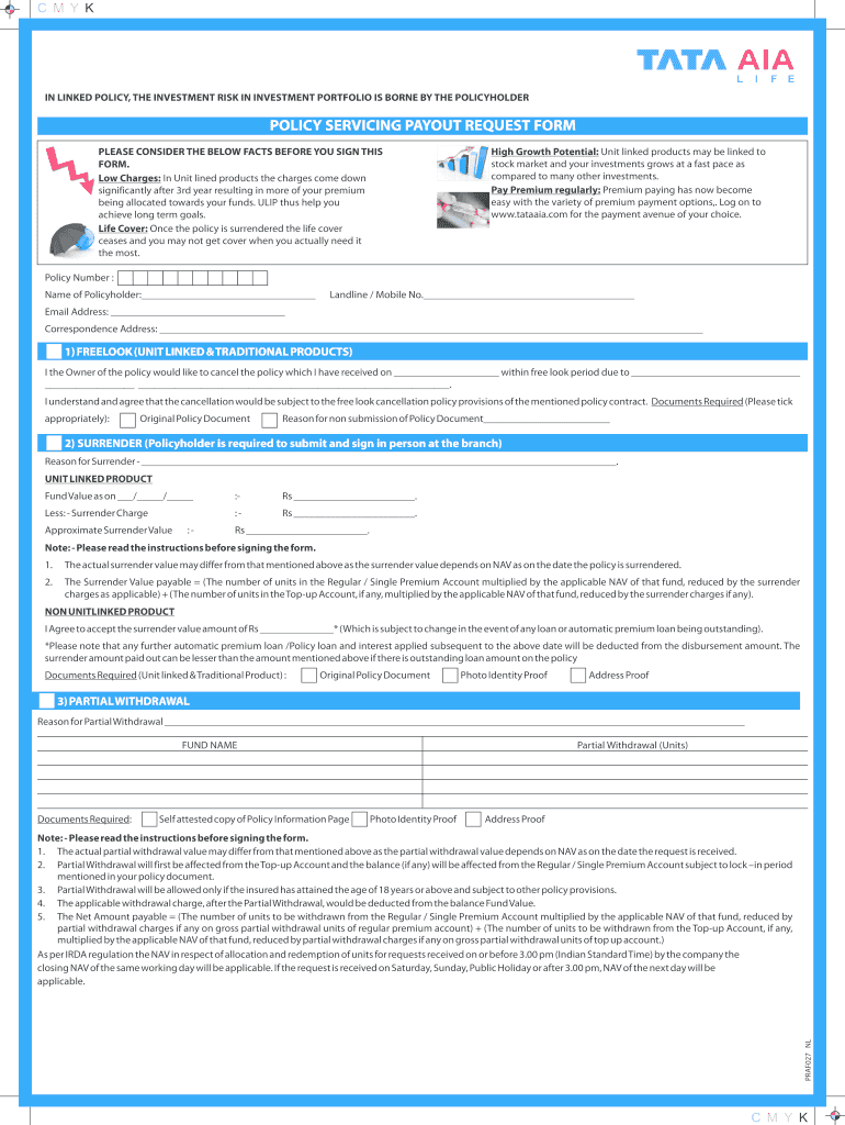 Financial Payout Request Form