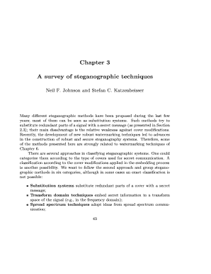 A Survey of Steganographic Techniques Form