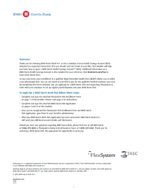 Bmo Harris Bank Hsa  Form