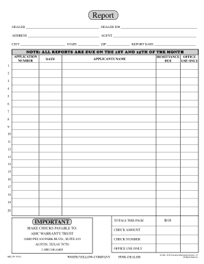 IAS Remit Report ABIC  Form