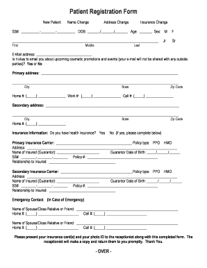 Patient Registration Form