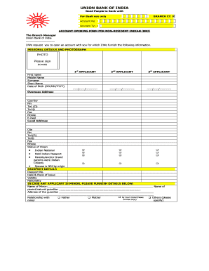 Union Bank Fixed Deposit Form Download PDF