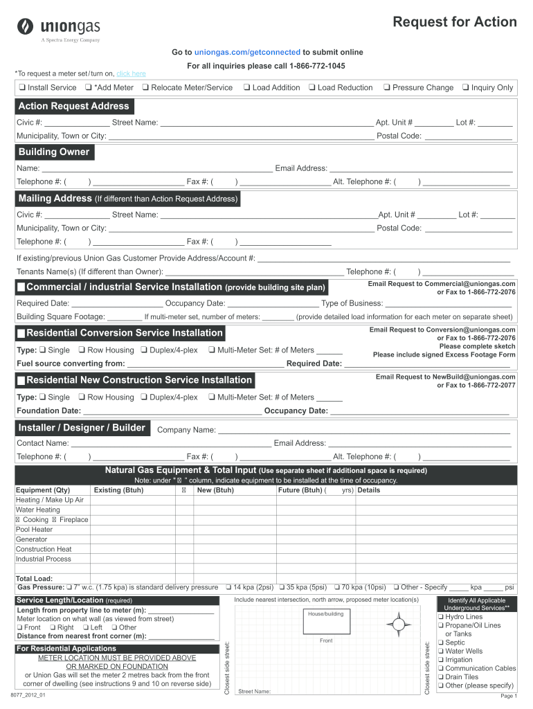  Utilita Gas Forms 2012-2024