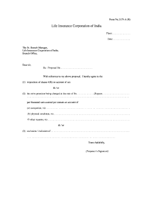 Lic Health Extra Consent Form