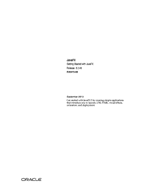 Javafx Documentation PDF  Form
