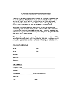 TRW Authorization Form JNM Company