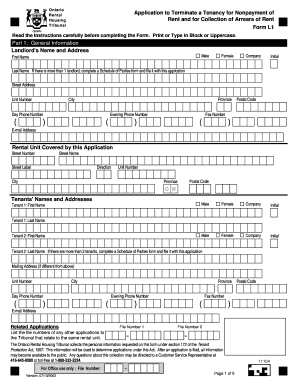 L1 Form