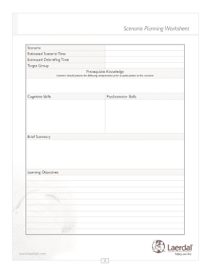 Scenario Planning  Form