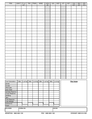 Flight Notification Form