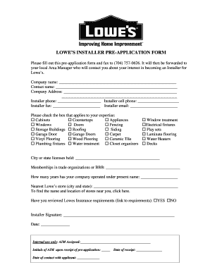 Lowes application pdf - Fill Out and Sign Printable PDF ...