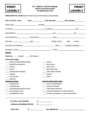 Paper Sign Up  Form