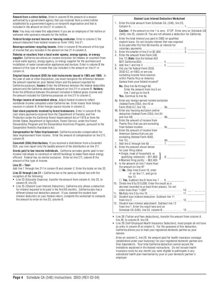  540 Instructions 2018-2024