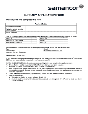 Samancor Recruitment Email Address  Form