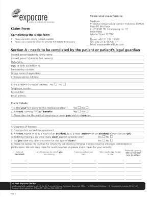 Expacare Claim Form