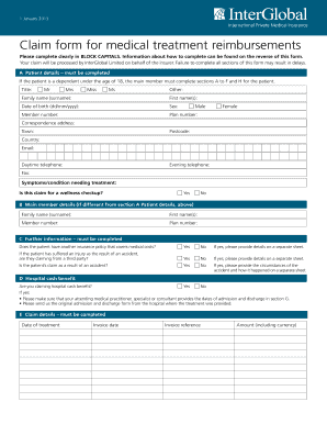 Interglobal Claim Form