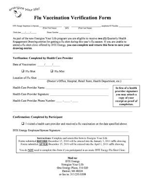 Cvs Flu Form