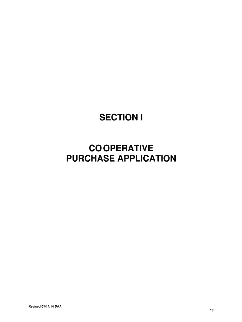 Purchase Application  Form