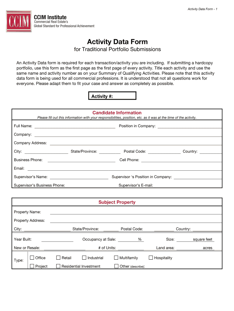 Ccim  Form