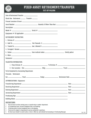Retirement Form PDF