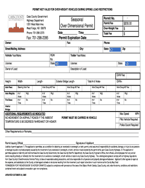 Nd Dimensional Permit - Fill Out and Sign Printable PDF Template | signNow