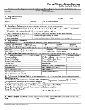 Energy Efficiency Design Summary City of Hamilton Hamilton  Form