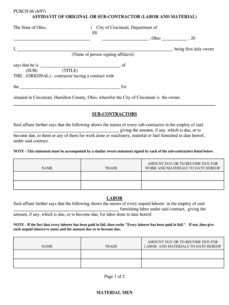  Form 66 DOC  City Egov Cincinnati Oh 1997-2024