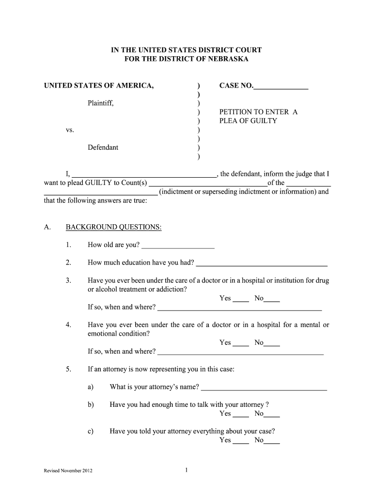 Written Not Guilty Plea Template Fill Out And Sign Printable Pdf Template Signnow