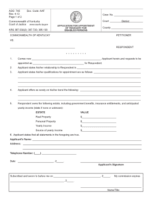  Aoc 745  Form 2013